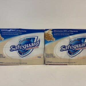 Safeguard Antibacterial Deodorant Bar Soap, 2 Pack of 8, 4oz bars, (16 count)